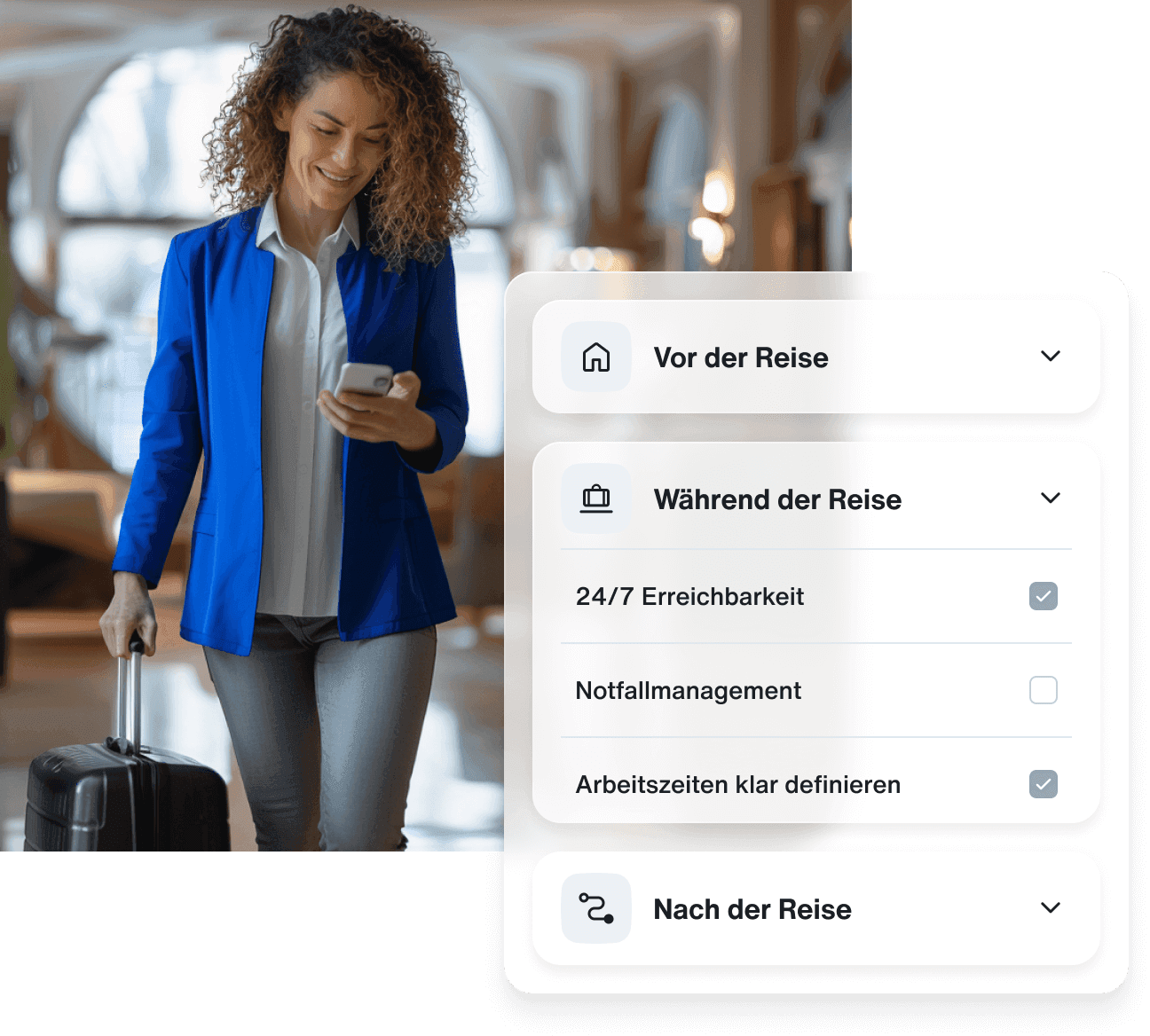 Features von Lanes & Planes: 24/7 Erreichbarkeit, Notfallmanagement & mehr.